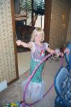 The hula-hooping  little mermaid